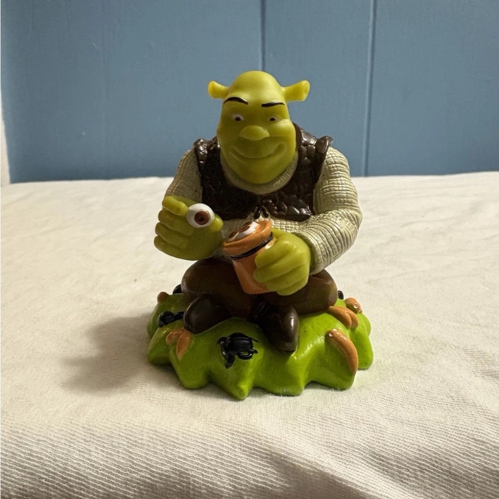 Vintage 3" Rubber Shrek HTF RARE Figurine 2001 Vintage Shrek Dreamworks Toy
